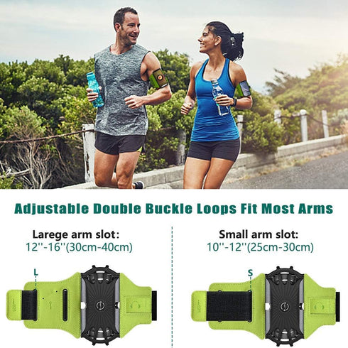 VUP Running Armband 360°Rotatable for iPhone 13/Pro Max/Pro/Mini/12/11/SE/Xs/XR/X/8/7/Plus, Fits All 4-6.7 Inch Smartphones, with Key Holder Phone...